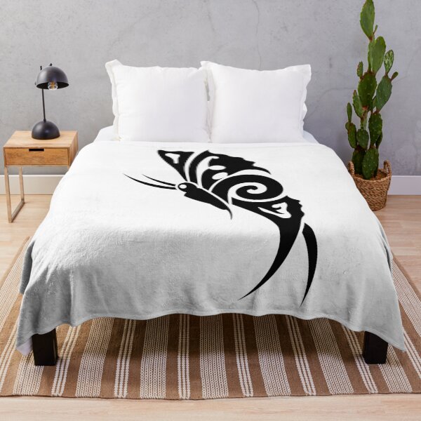 Item preview, Black butterfly tribal tattoo designed and sold by Almusawwir.