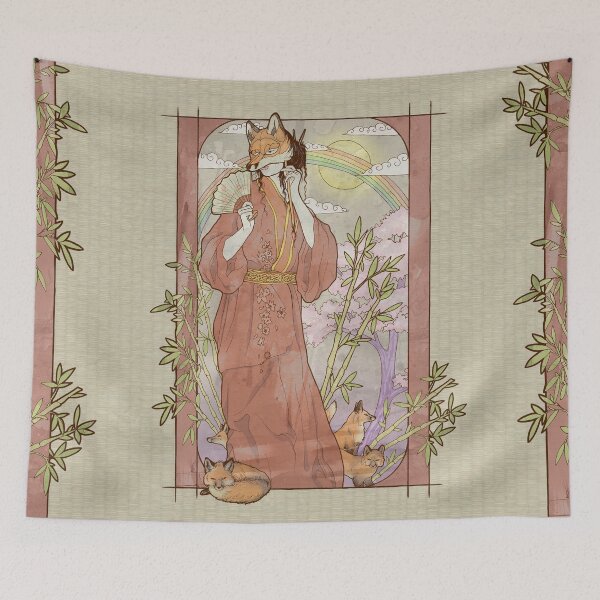Item preview, Kitsune Masquerade designed and sold by TeaToucan.