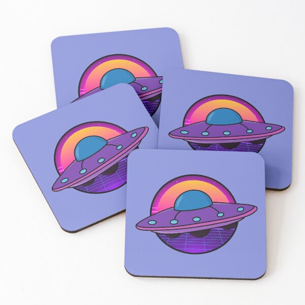 Item preview, Synthwave UFO designed and sold by SADAL1EN.