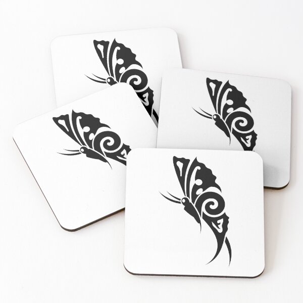 Item preview, Black butterfly tribal tattoo designed and sold by Almusawwir.