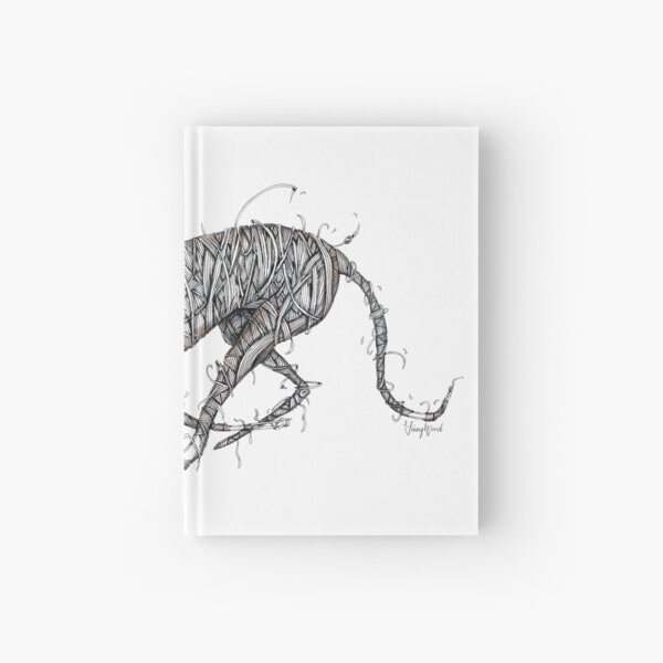 Running awkwardly greyhound Hardcover Journal