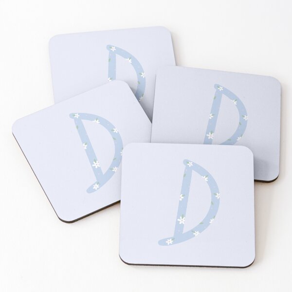 Item preview, Flowers letter D | Blue Letter cute flowers graphic | Flora letter designed and sold by Manoondaly.