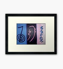 '3 Reiki Symbols' Framed Print