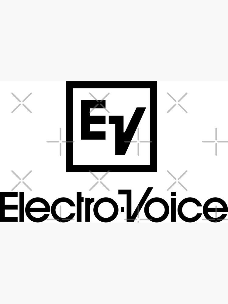"ElectroVoice EV Professional Loudspeakers Mics (Black Version)" Poster for Sale by