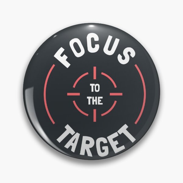 Item preview, Focus Target Motivation Quote Handwritten Vector Design designed and sold by Peekonet.