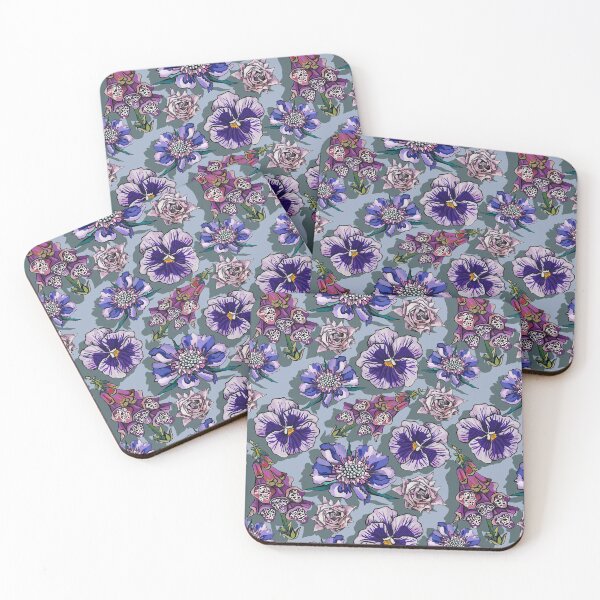 Item preview, floral primaveral delicado azul pálido designed and sold by ariellemorris.
