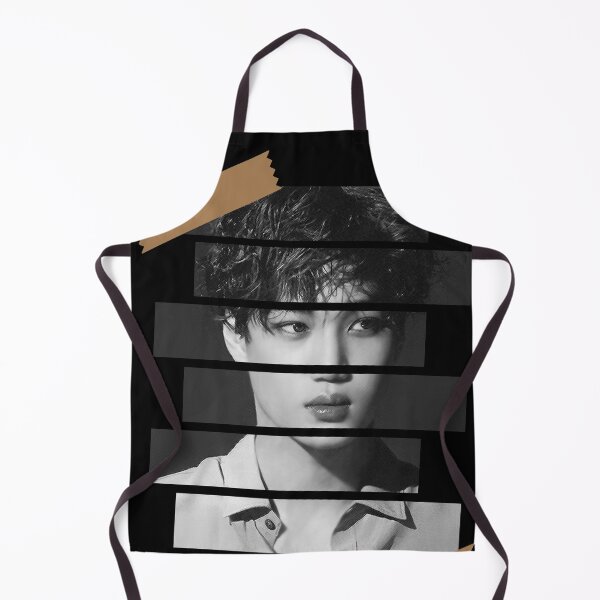 Item preview, Kim Jong in SuperM Kai Korean Kpop Monochrome Stripe Design designed and sold by Piosenka Art.