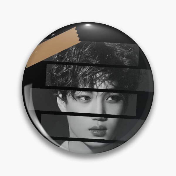 Item preview, Kim Jong in SuperM Kai Korean Kpop Monochrome Stripe Design designed and sold by Piosenka Art.