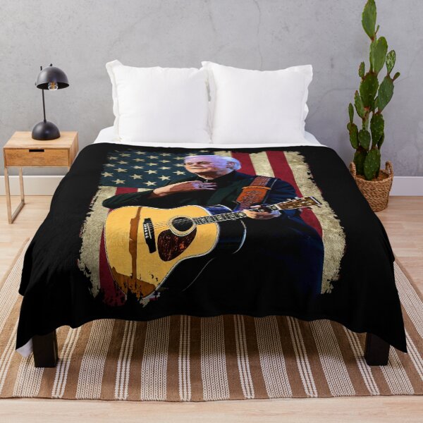 George America Flag T-Shirt Jones USA Flag Throw Blanket