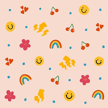 Artwork thumbnail, Fun Colorful Toy Pattern First Set by Peekonet