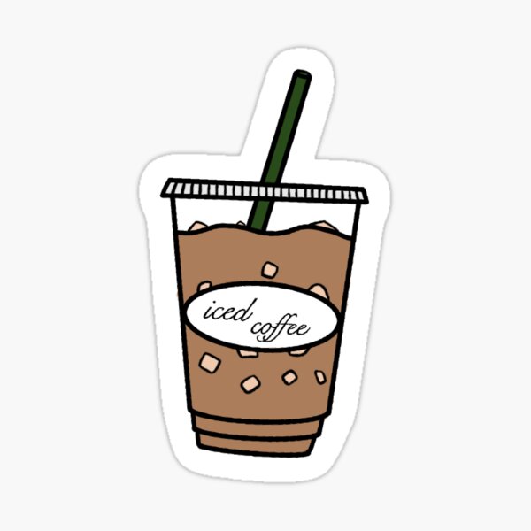 iced coffee Sticker for Sale by ahp00