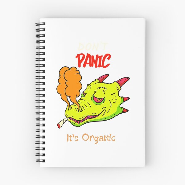 Item preview, Dont Panic, its Organic (dragon smoking weed)  designed and sold by eAniello1994.