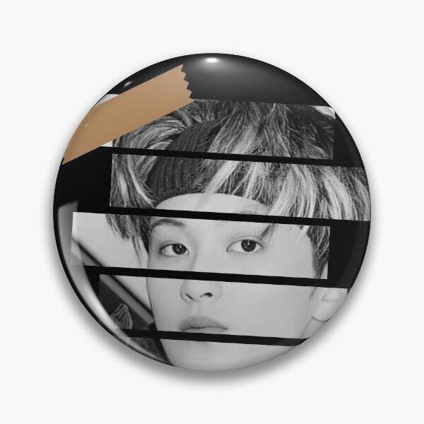 Item preview, Mark Lee SuperM Mark Korean Kpop Monochrome Stripe Design designed and sold by Piosenka Art.