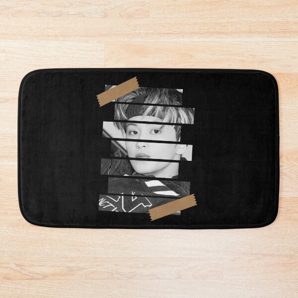 Item preview, Mark Lee SuperM Mark Korean Kpop Monochrome Stripe Design designed and sold by Piosenka Art.
