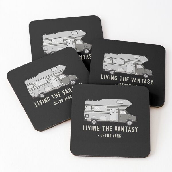Item preview, Living the Vantasy Retro Vans Van Life Camping designed and sold by Rene-Greff.