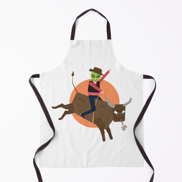 Artikelvorschau, Alien Bull Rider Cowboy Country Rodeo Reiten entworfen und verkauft von awearlydesigns.