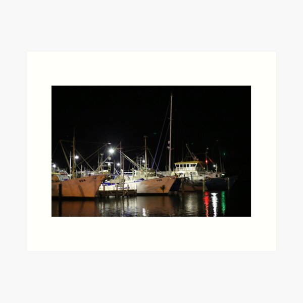 Item preview, Green white and red lights on the water designed and sold by HauntedHills.