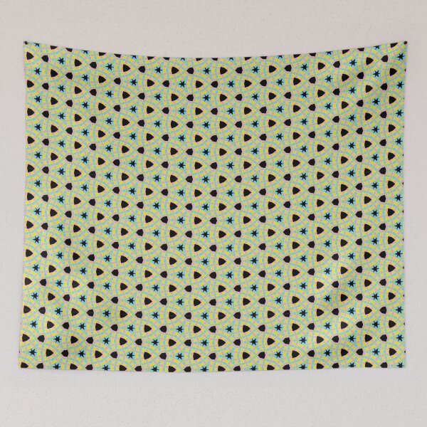 Item preview, A very cool pattern of pastel colors and black shapes designed and sold by With My Hands By K.