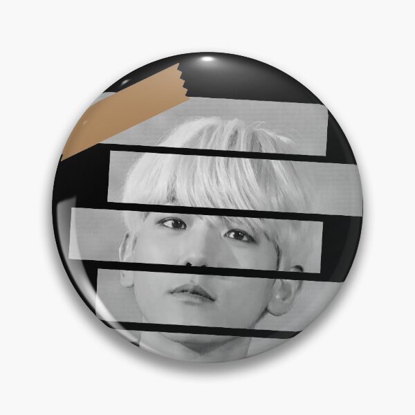 Item preview, Byun Baek hyun SuperM Baekhyun Korean Kpop Monochrome Stripe Design designed and sold by Piosenka Art.