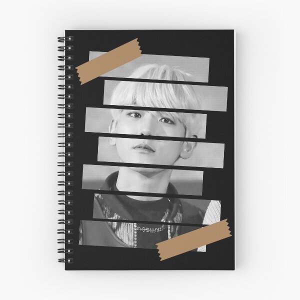 Item preview, Byun Baek hyun SuperM Baekhyun Korean Kpop Monochrome Stripe Design designed and sold by Piosenka Art.