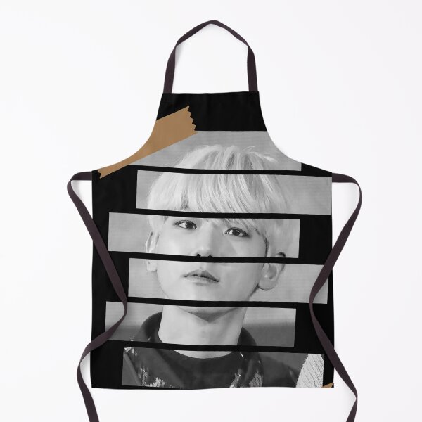 Item preview, Byun Baek hyun SuperM Baekhyun Korean Kpop Monochrome Stripe Design designed and sold by Piosenka Art.