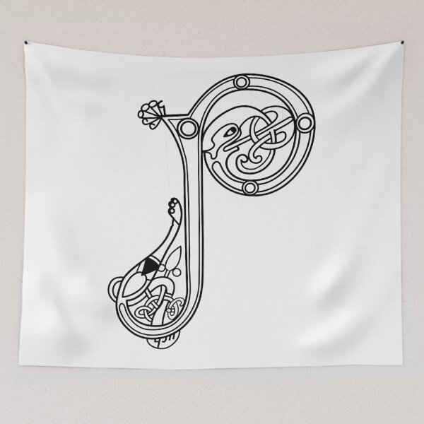 Item preview, Kells Letter P designed and sold by CatholicSaints.