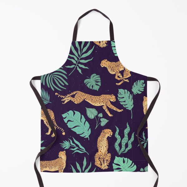 Item preview, Tropical leaves, cheetah designed and sold by DerSenat.