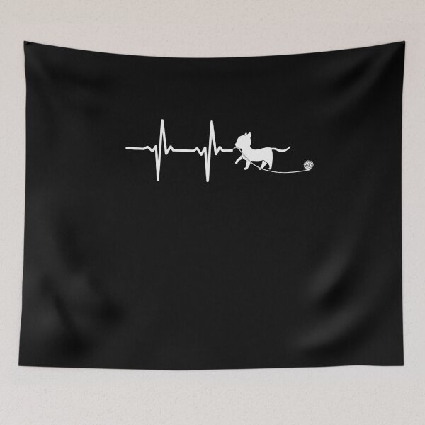 Item preview, Heartbeat Kitten With A Ball Of Wool. designed and sold by adamtepl.