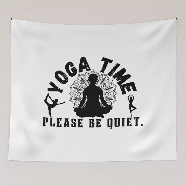 Artikelvorschau, Yoga-Zeit bitte sei still T-ShirtYoga-Zeit bitte sei leise entworfen und verkauft von EuniceSmith.