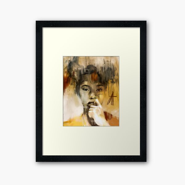 African American poster Framed Art Print