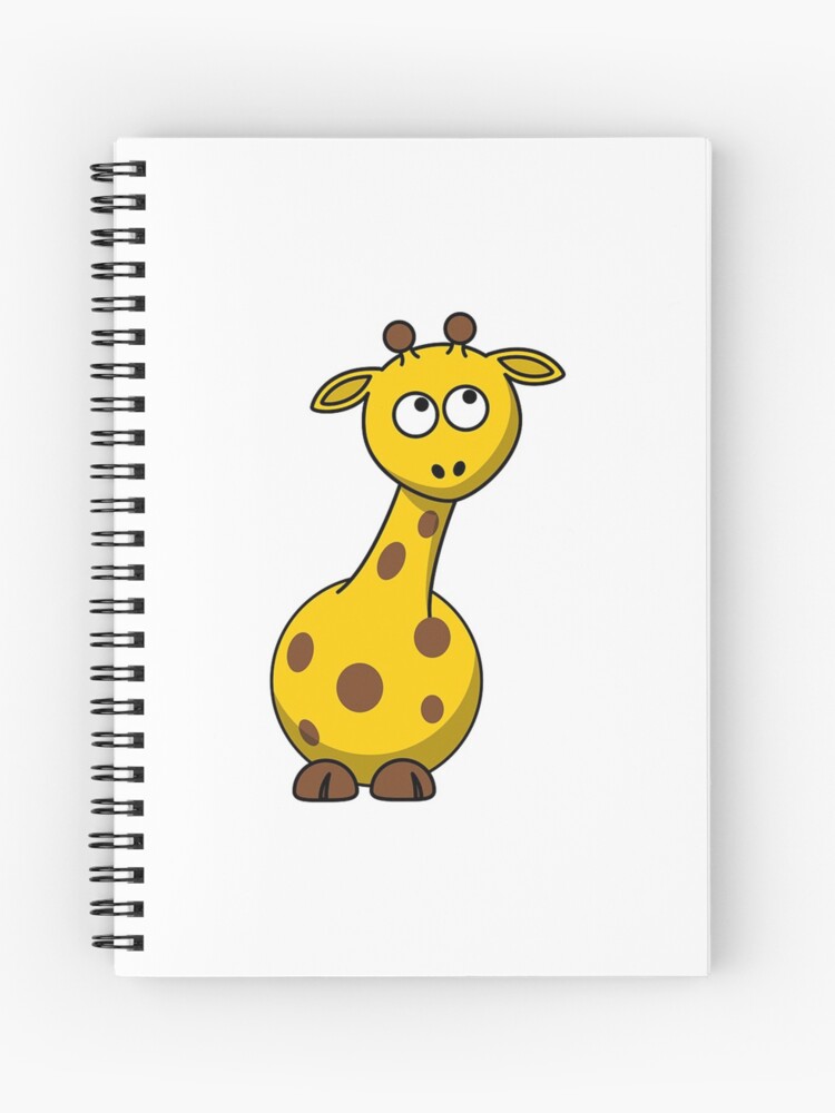Cuaderno de espiral «bebé jirafa lindas dibujos animados graciosas alegres  graciosas» de awearlydesigns | Redbubble