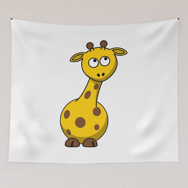 Item preview, baby giraffe cute cartoon funny happy funny designed and sold by awearlydesigns.