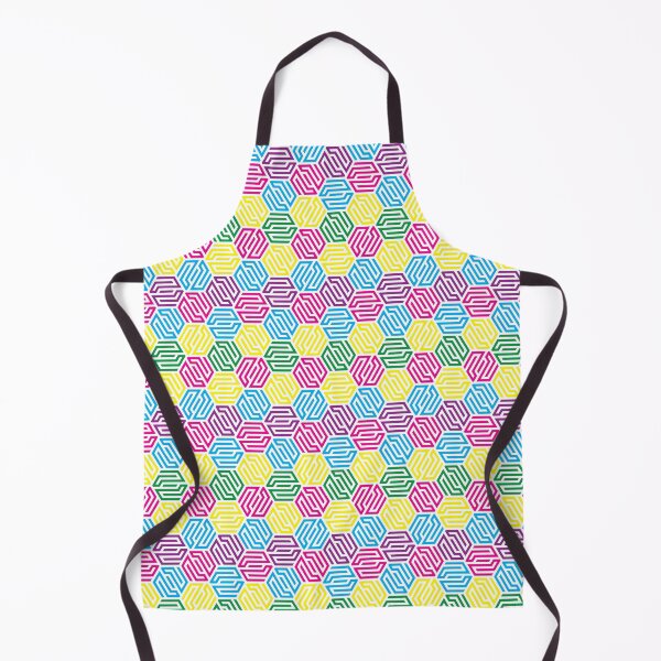 Item preview, Hexagon colorful maze pattern designed and sold by bunbun369.