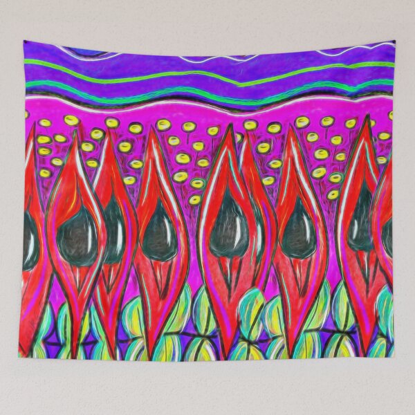 Item preview, My Place Up Close - Sturt pea Garden designed and sold by Georgie Sharp.