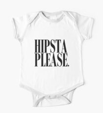 Hipsta Please Black One Piece - Short Sleeve