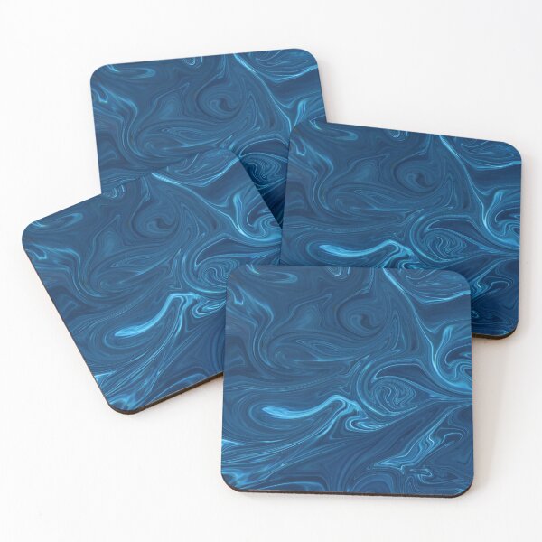Item preview, "Hera" Deep Blue Original Liquid Art  designed and sold by ZekeArtPrints.