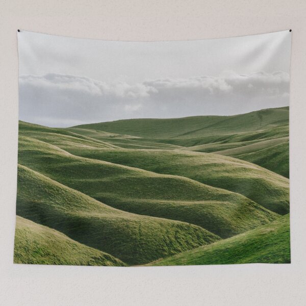 Aperçu de l'œuvre Green Rolling Hills créée et vendue par redoARTstore.