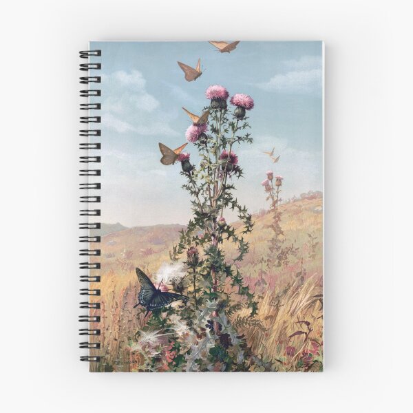 Item preview, Thistle in Field with Butterflies designed and sold by redoARTstore.