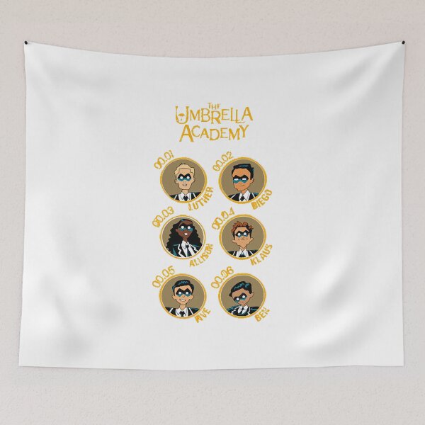 Item preview, UMBRELLA ACADEMY ALL CHARACTERS CARTOON  designed and sold by KatherinMarine.
