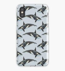 Orca on blue iPhone Case/Skin