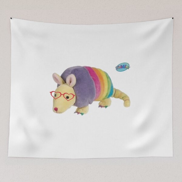 Item preview, Webkinz rainbow armadillo with heart glasses  designed and sold by Shopper Stop.