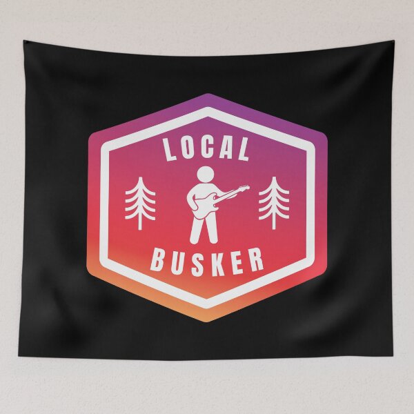 Item preview, Local Buskers Guitarist Silhouette Gradient designed and sold by nightsworthy.
