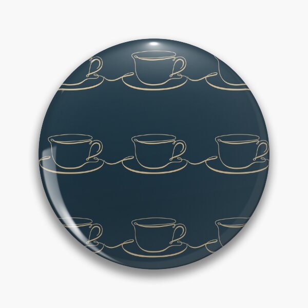 Item preview, Line art coffee cup pattern designed and sold by EngineerGoC.
