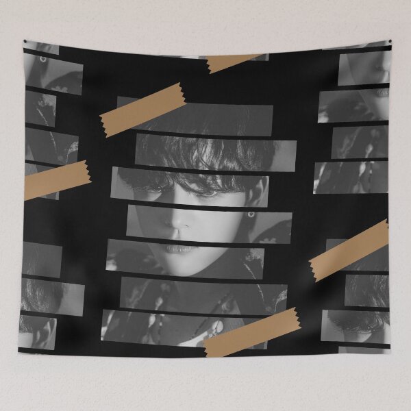 Item preview, Kim Woo Jin Stray Kids Woojin Korean Kpop Monochrome Stripe Design designed and sold by Piosenka Art.