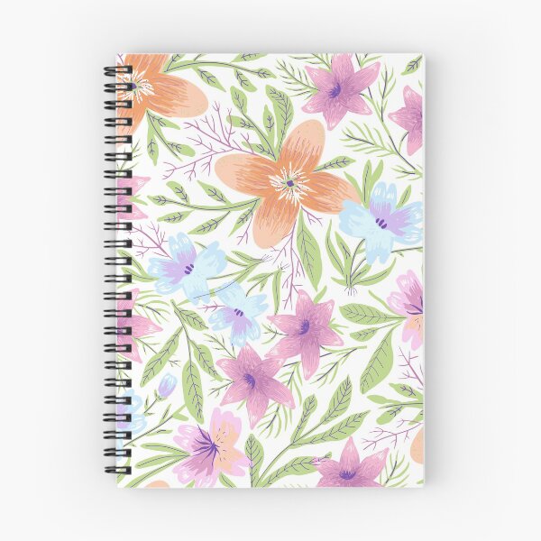 Item preview, Multicolored Beautiful Flower For Your Spiral Notebooks   designed and sold by Count Timer.