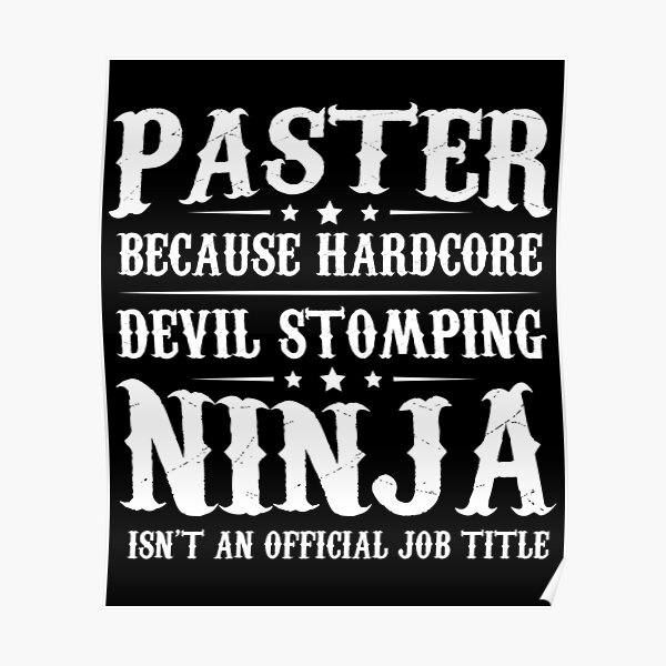 pastor because devil stomping ninja