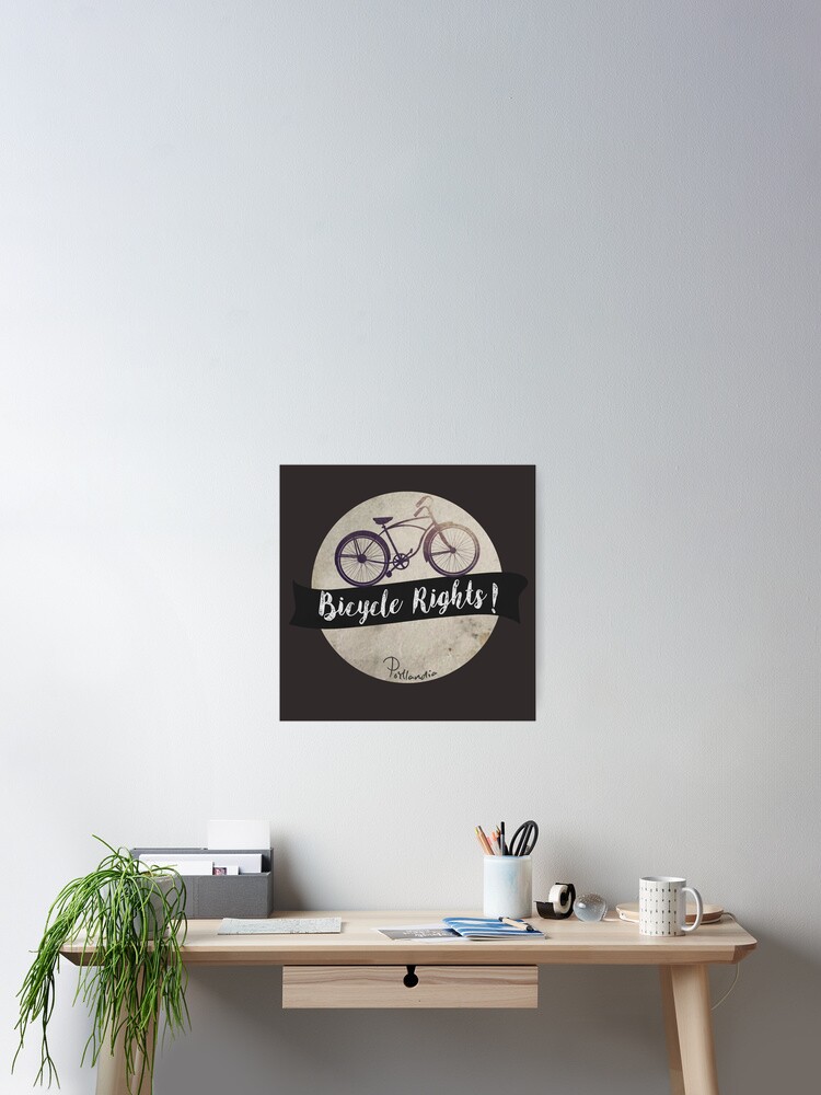 Fahrrad Rechte Poster Von Glasstarr Redbubble