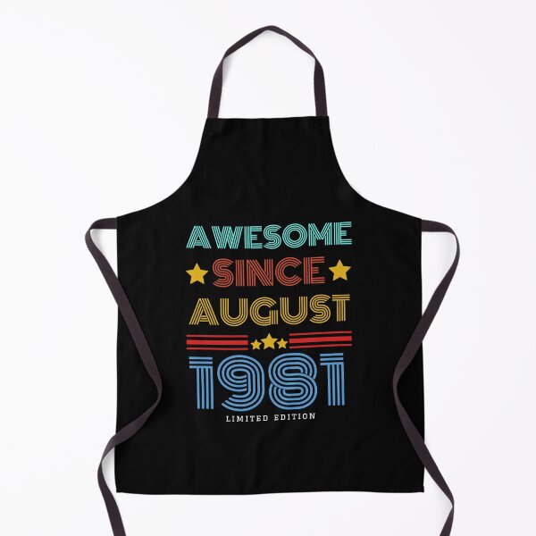 Item preview, Awesome Since August 1981 | Limited edition | 41th Birthday designed and sold by JooArtPrints ★★★★★.