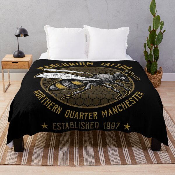 Item preview, Manchester Worker Bee, Tattoo Studio Design, Northern Quarter, Manchester England, Tattoo Shirt designed and sold by Proverbial Wisdom Design.