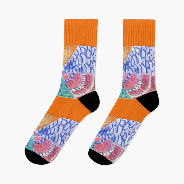 Item preview, Pattern on orange designed and sold by LATIGO BAYNE.
